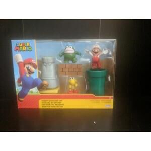 Super Mario Desert Diorama Set Jakks Pacific Set NEW World of Nintendo trl8#114